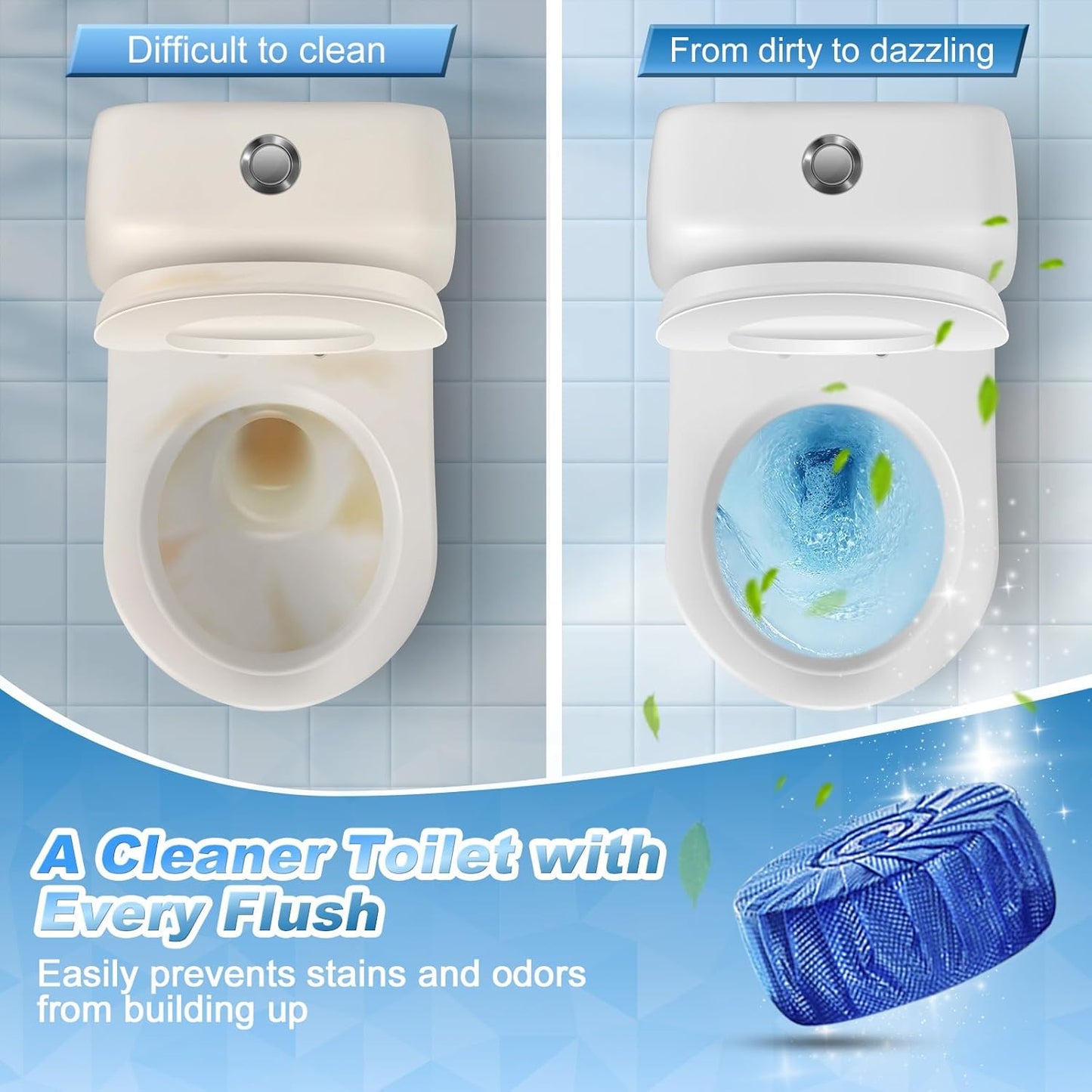 🚽 Automatic Toilet Bowl Cleaner Tablets