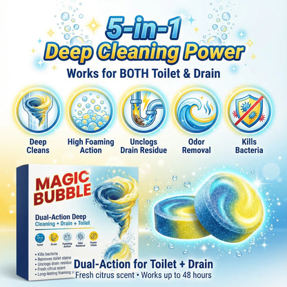 🫧 MAGIC BUBBLE™ Cleaning Tablets (24 Tablets)