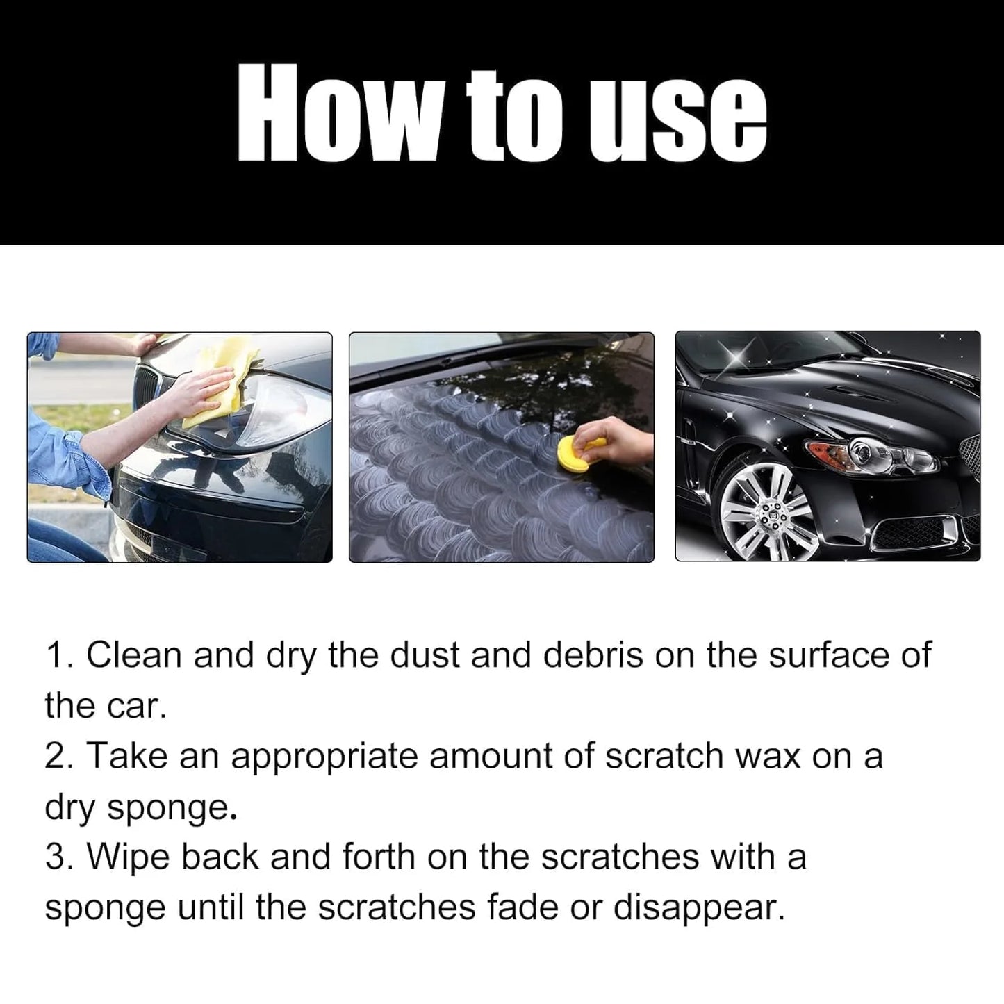 Car Scratch Removal Wax (Buy 1 Get 1 Free)