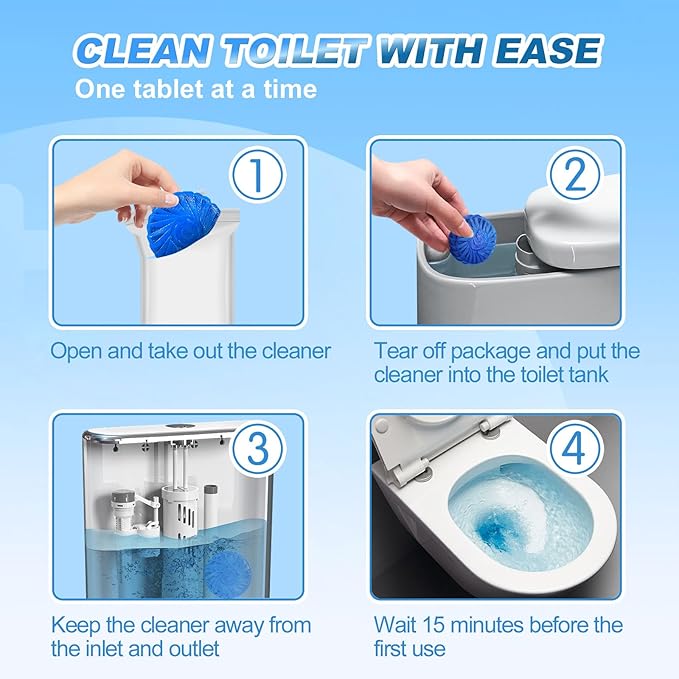 🚽 Automatic Toilet Bowl Cleaner Tablets