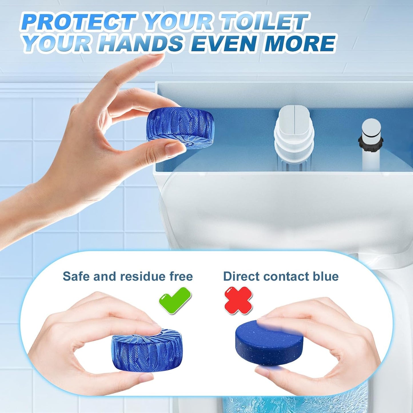 🚽 Automatic Toilet Bowl Cleaner Tablets