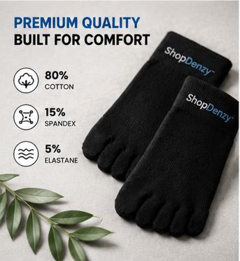 Foot Alignment Socks for Men & Women | 5 Toe Separator | Foot Pain Relief