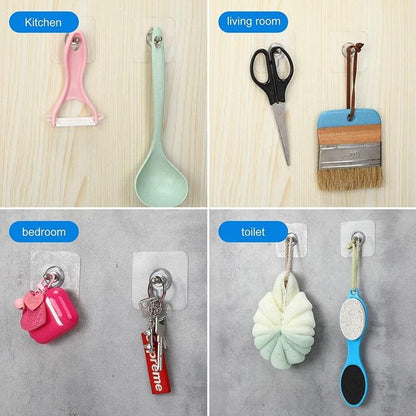 ShopDenzy™ GripMax Heavy Duty Adhesive Hooks (30 Pcs)
