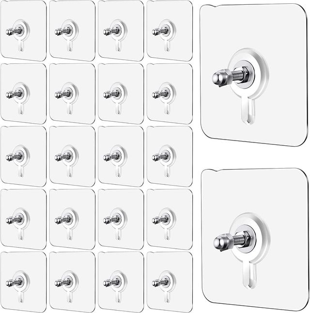 ShopDenzy™ GripMax Heavy Duty Adhesive Hooks (30 Pcs)